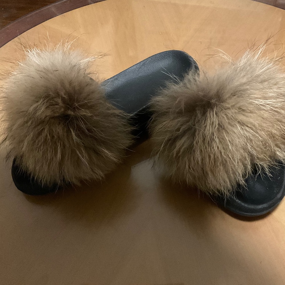 Real Fur Slides